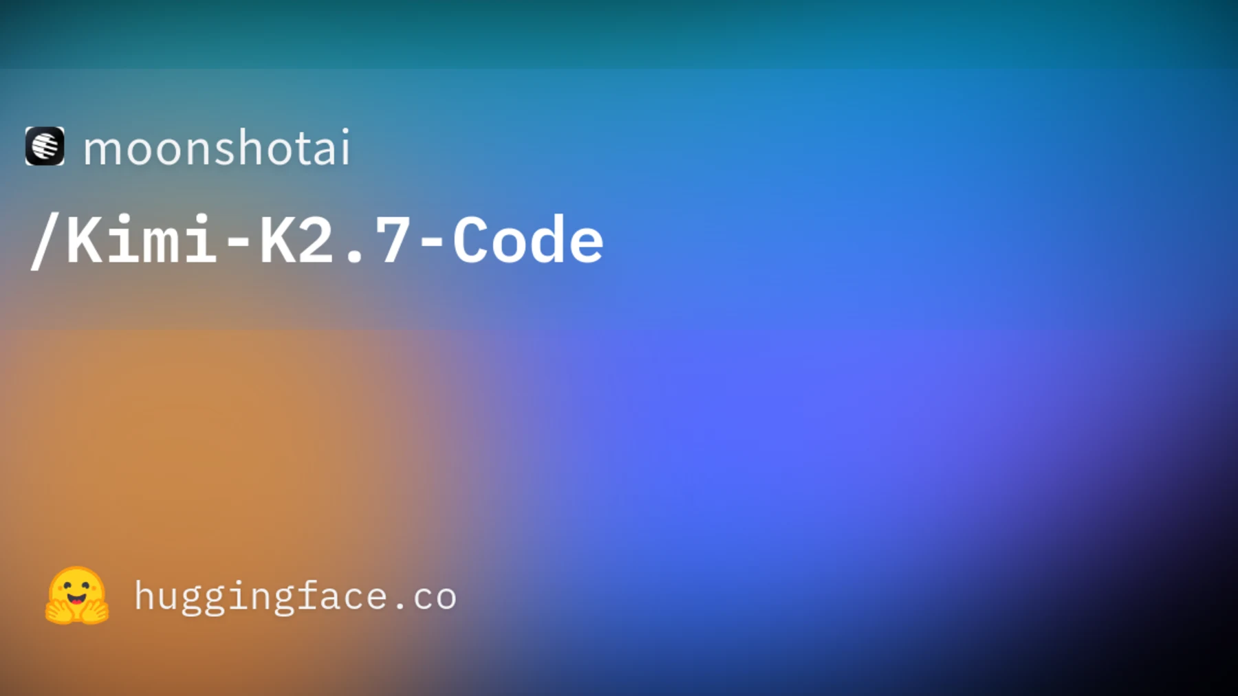 Moonshot AI Kimi K2.7 Code official model card